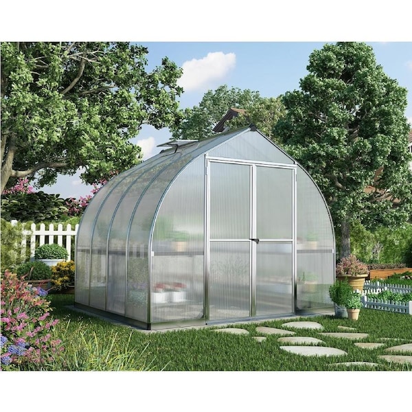 Maze Walk in Polycarbonate Greenhouse Bella 8ft x 8ft