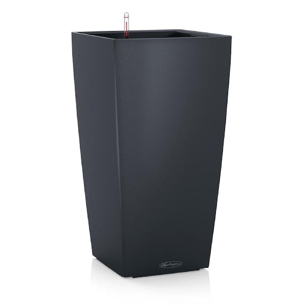 LECHUZA CUBICO COLOR 22 PLANTER POT (SLATE)