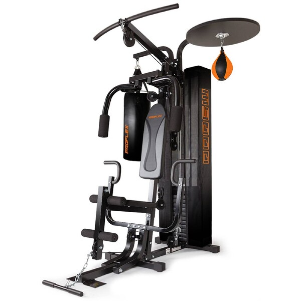 PROFLEX Multi Station Home Gym Weight Bench Press Exercise Fitness Equipment Boxing Set