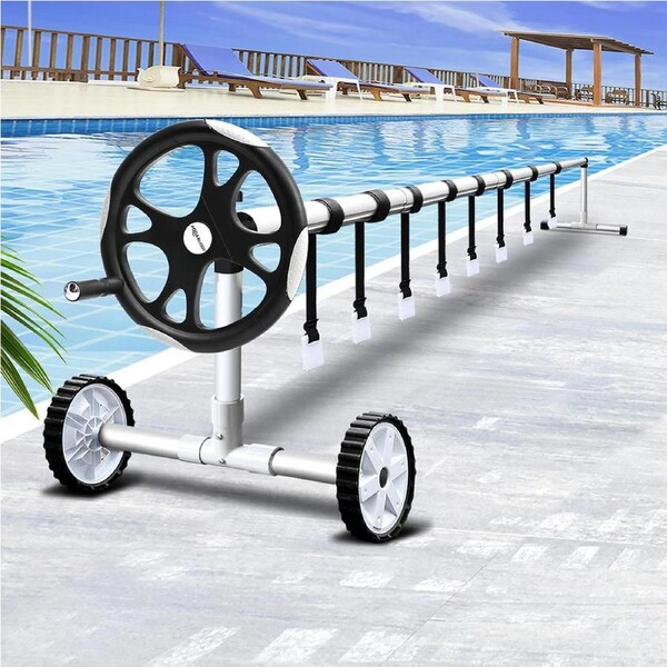 5.5m Aqua Buddy Pool Cover Roller Adjustable Swimming Pool Solar Blanket Reel