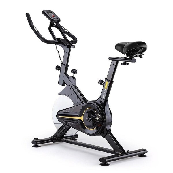 PROFLEX Commercial Spin Bike Exercise Bicycle Fitness Home Gym Flywheel, Yellow