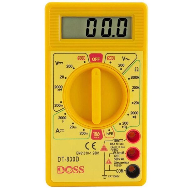LCD Digital Multimeter Power Tester Multi Electricity/Current Meter Volt Amp Ohm