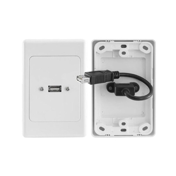 Pro2 USB Wall Plate Socket Outlet Switch w USB 2.0 High Speed Charging Port