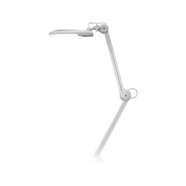 Doss Mled140 5" Lens Magnifier Led Light Lamp Diopter W/Desk Table Holder Clamp