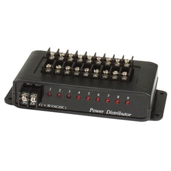 Doss PD009 1 In 9 PTC Out Output CCTV Security Cameras Power Distributor Box
