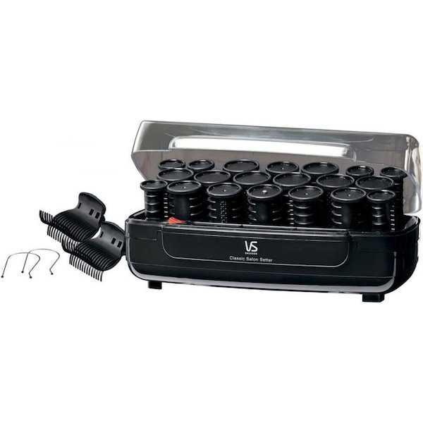 VS Sassoon VS3060A Classic Salon Setter 20 rollers 3 sizes Heated Hot Rollers