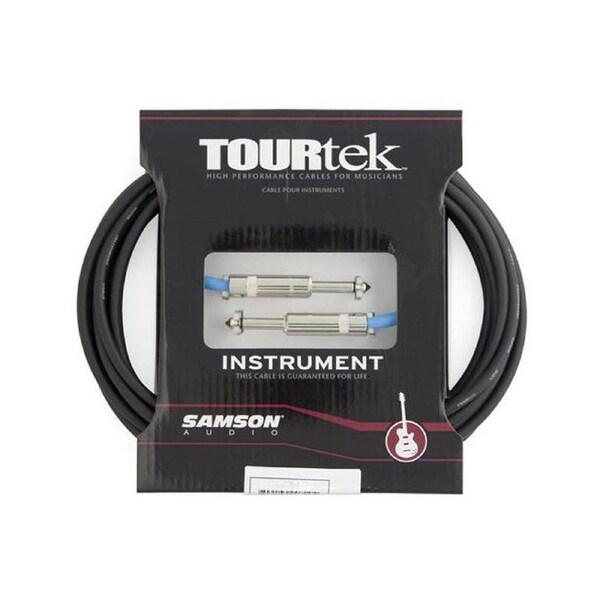 Samson Tourtek 10ft 3m 6mm Jack PL Line IN Cable for Guitars ProAudio Instrument