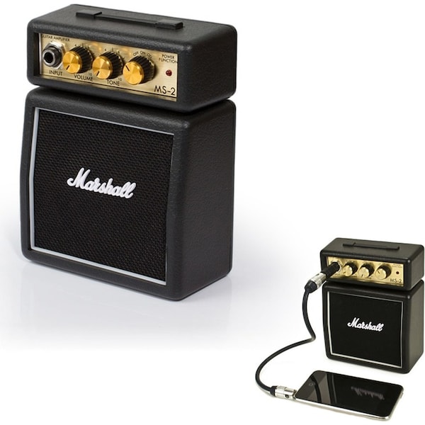 Marshall MS-2 Black Portable Micro Amplifier Amp Speaker for iPhone/iPod/Samsung