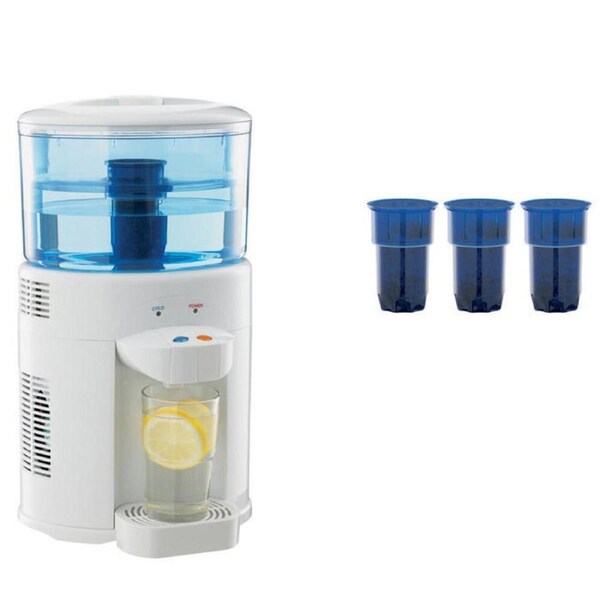 Lenoxx 5L Bench Top Water Cooler filter Dispenser Cooling + 3 filter replacement