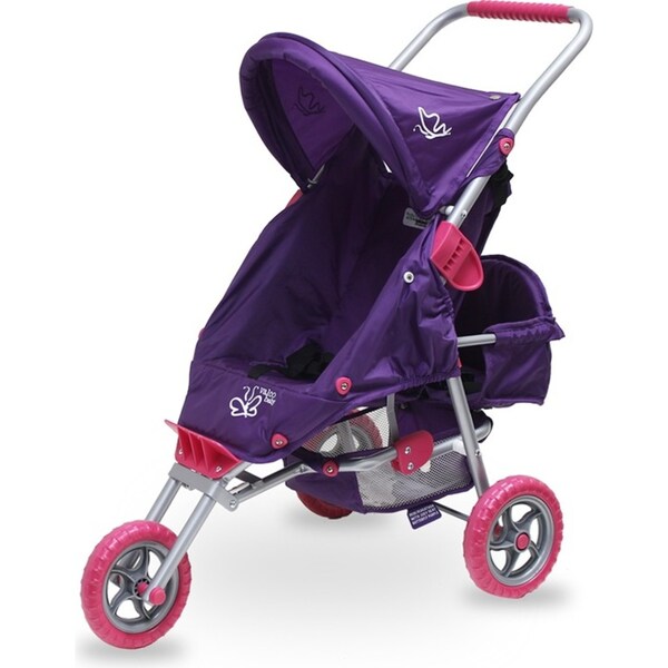 Valco Baby Just Like Mum Mini Marathon w/ Toddler Seat Doll Pram Toy Kids Purple
