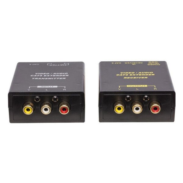 Composite RCA AV Video/Audio Cat5 Extender/IR emitter/Foxtel iQ2/iQ3 Compatible