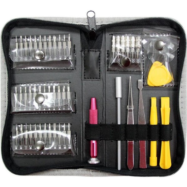 Doss 51 in 1 Pro Tool Pouch Bag Tech Devices Repair Kit Screwdriver Handle/Bits