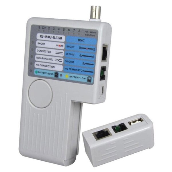 Doss Network Ethernet Cable Continuity Lan Tester CAT5 CAT6 RJ11 RJ45/BNC/USB