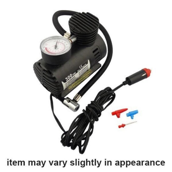 Air Compressor Tyre Inflation/Pressure Gauge 250psi 12V Portable Electric Pump