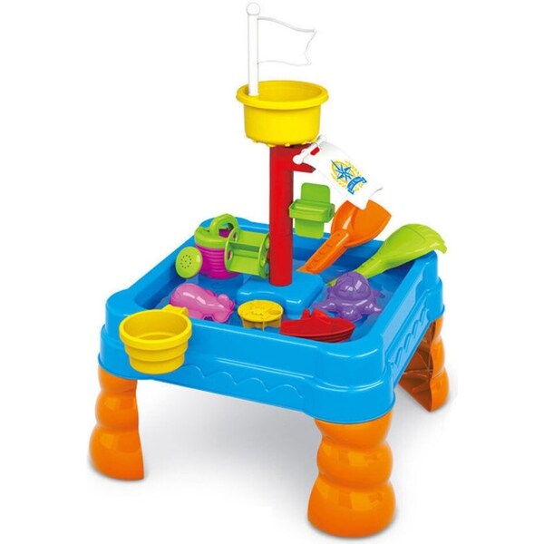 58cm Kids Sand/Water Activity Child Play Table Fun/Outdoor Sandpit Toys Set 21pc
