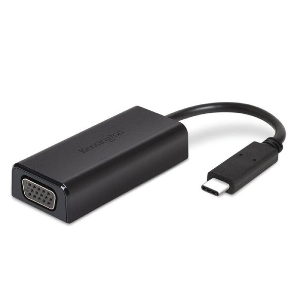 Kensington USB-C to VGA Full HD Video Adapter/1080p/Thunderbolt 3/Plug & Play