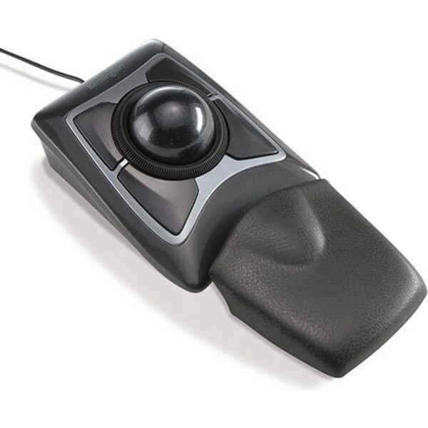 Kensington Expert Mouse Wired Trackball/Scroll Ring Large Ball/Wrist Rest/PC/Mac
