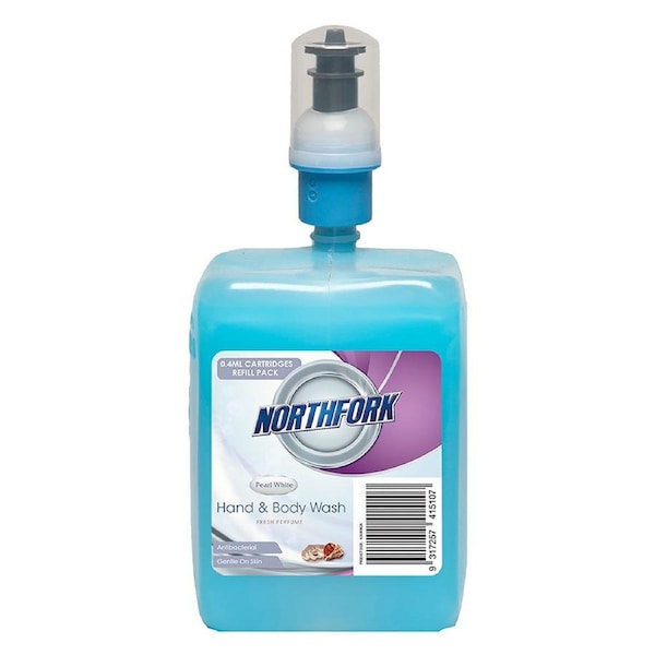 Northfork 400ml Liquid PH Neutral Hand Wash/Soap Pearl Blue Refil
