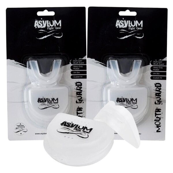 3x Asylum Boxing MMA Fitness Fighter Mouth Teeth Guard Protection Safety Gear