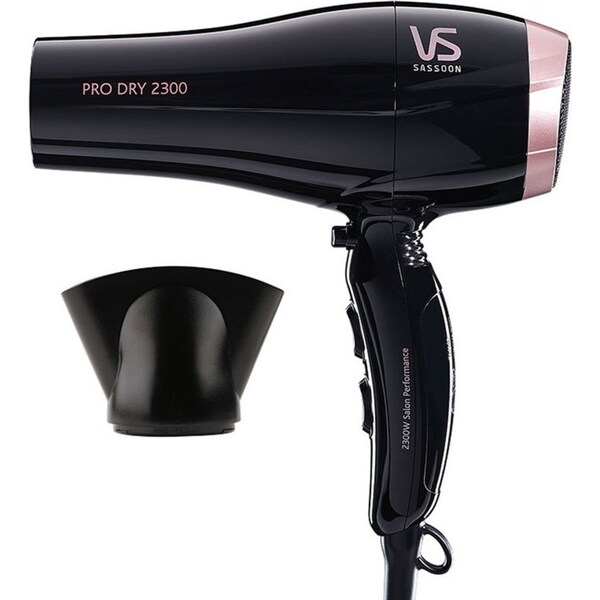 VS Sassoon VSD120A Pro Dry 2300W Hair Dryer/Hairdryer/Fast Drying/Light Weight