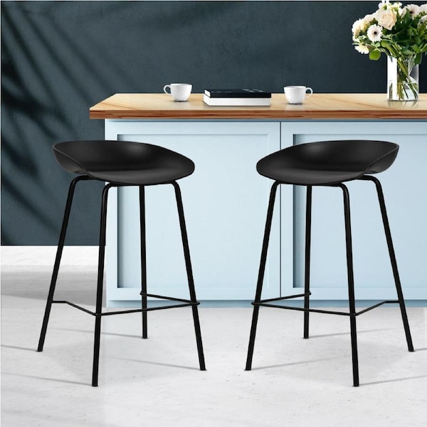 2x Artiss Bar Stools Kitchen Counter Stools Metal