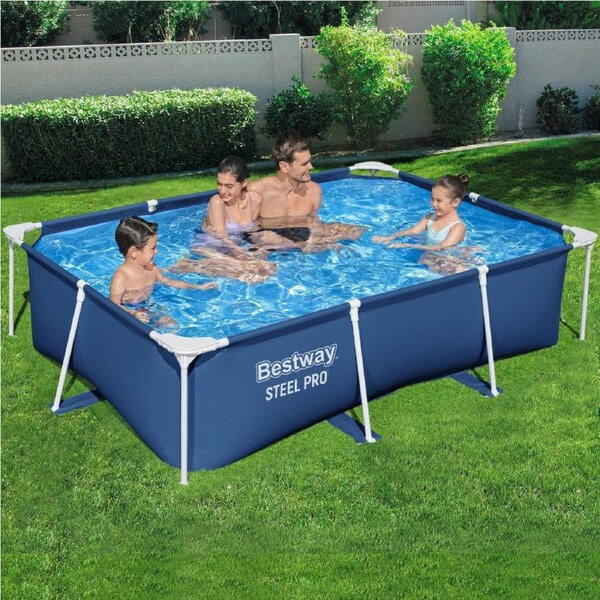 259x170x61cm Bestway Swimming Pool Steel Frame Above Ground Pools 2300L