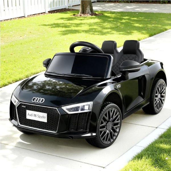 Audi Licensed R8 Ride On Car 12V Kids Electric Toys Remote Control Black
