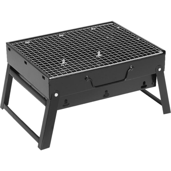 SOGA Portable Mini Folding Thick Box-type Charcoal Grill for Outdoor BBQ Camping