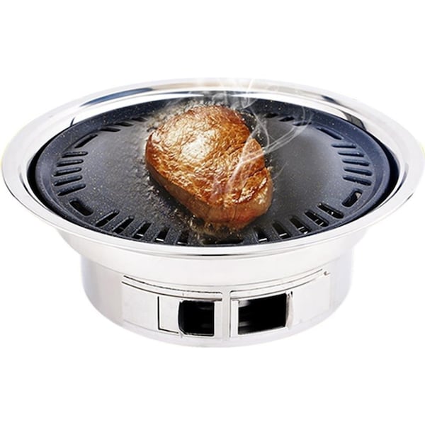 SOGA BBQ Grill Stainless Steel Portable Smokeless Charcoal Grill Home Outdoor Camping