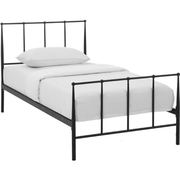 Wharton Queen Size Metal Bed Frame in Black