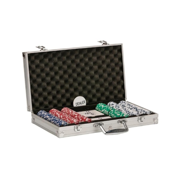 Jenjo Poker Set With Premium Plastic Playing Cards