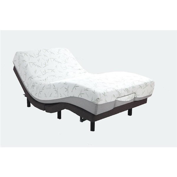 ComfortPosture King Single Electric Adjustable Bed German OKIN Motors, with Memory Foam Mattress