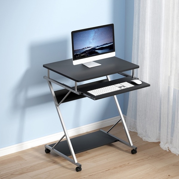 60cm Artiss Computer Desk Keyboard Tray Shelf Black