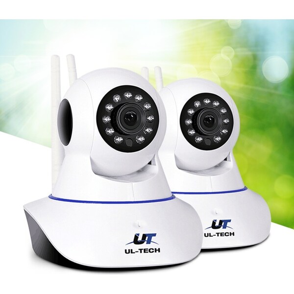 UL-Tech 1080P Wireless IP Cameras Security WIFI Cam White