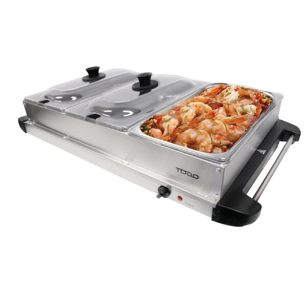 TODO 400W Buffet Server Electric 2L Serving Pot X3 Adjustable Thermostat