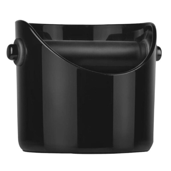 Grindenstein Coffee Knock Box Grinds Tamper Waste Bin - Black