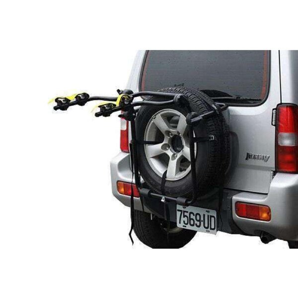 CyclingDeal Bike Carrier Rack for Spare Tyre Wheel - Carry 2 Bikes Bicycles