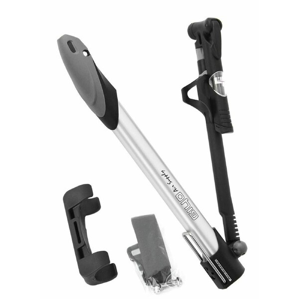 GIYO Portable Bicycle Bike Mini Air Floor Pump With Gauge