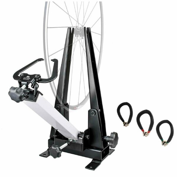 BIKEHAND Bike Wheel Professional Truing Stand Bicycle Wheel Maintenance - Great Tool for Rim Truing with Free Spoke Wrenches and Heavy Duty Base