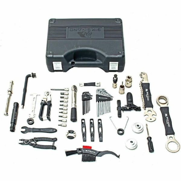 Bikehand Bike Bicycle Repair Tool Kit with Torque Wrench - Quality Tools Kit Set for Mountain Bike Road Bike Maintenance in a Neat Storage Case