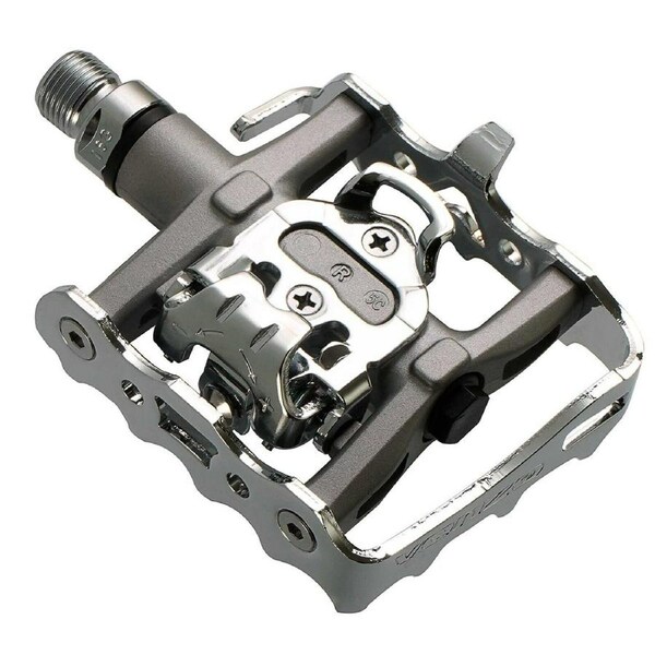 Venzo Multi-Use Compatible with Shimano SPD Mountain Bike Bicycle Sealed Clipless Pedals - Dual Platform Multi-Purpose - Great for Touring, Road Bikes