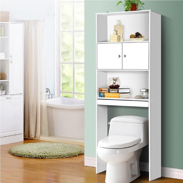 195cm Artiss Bathroom Storage Cabinet Over the Toilet Storage Shelf
