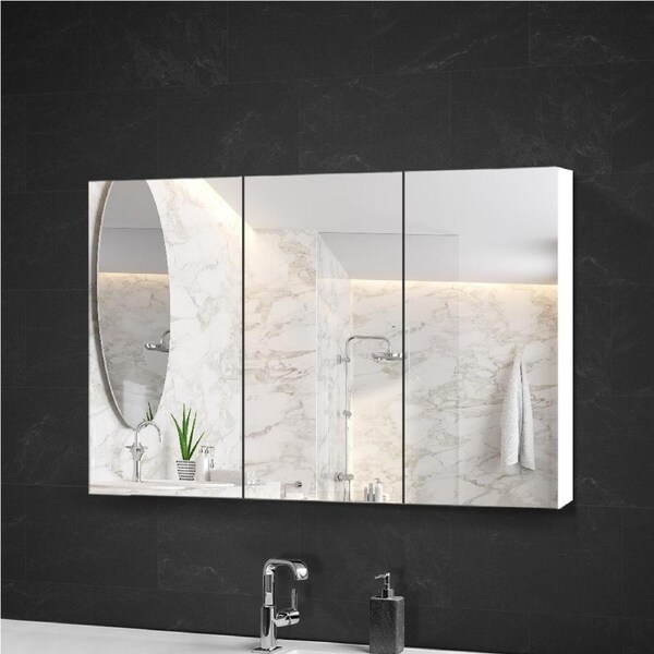 1200x720mm Cefito Bathroom Mirror Cabinet White