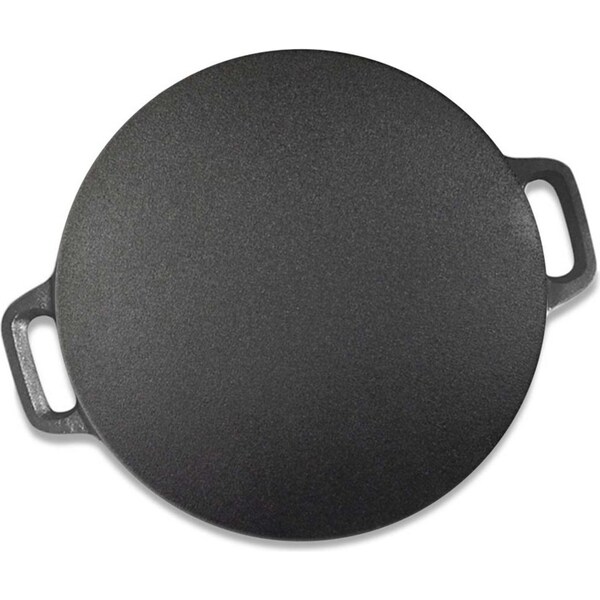 SOGA Cast Iron Induction Crepes Pan Baking Cookie Pancake Pizza Bakeware