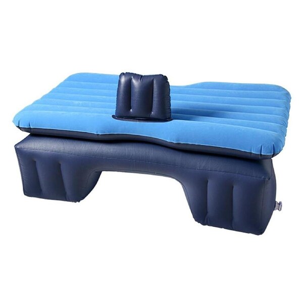 SOGA Inflatable Car Mattress Portable Travel Camping Air Bed Rest Sleeping Bed Blue