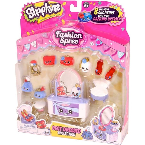 Shopkins Fashion Spree Collection - Best Dressed Themed Pack playset