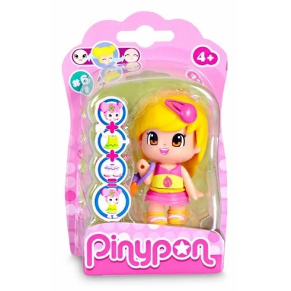 Pinypon Series 6 Figurine - girl yellow