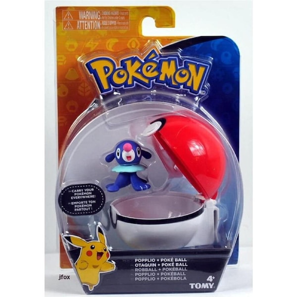 Tomy Pokemon Clip & Carry 2 inch Figure with Poke Ball - Popplio