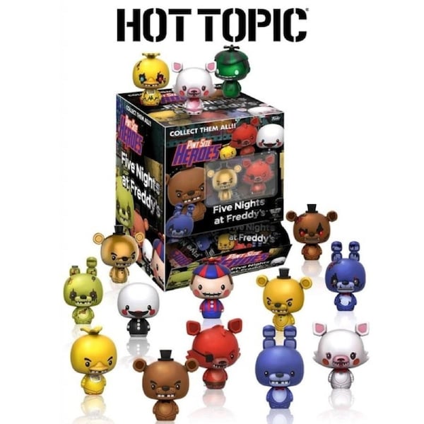 Funko Five Nights At Freddy's Pint Size Heroes Blind Bag HOT TOPIC- box of 24
