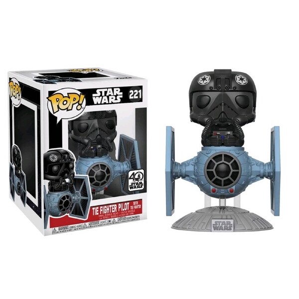 Funko Pop Star Wars TIE Fighter Pilot with TIE Fighter #221 Vinyl Figure